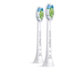 Paket od 2 glave s Philips Sonicare Optimal White soničnim četkanjem, pričvršćivanje klikom, standardna veličina, sinkronizacija