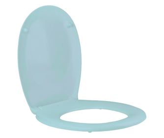 Capac WC universal Optima Plus, plastic, Albastru deschis