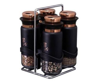 Fűszertartó készlet 5 darabos Black Rose Berlinger Haus BH 1999