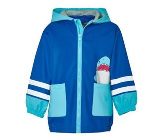 Детски дъждобран, Playshoes, Shark, син, 104 см