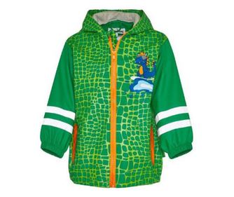 Детски дъждобран, Playshoes, Dino, зелен, 116 см