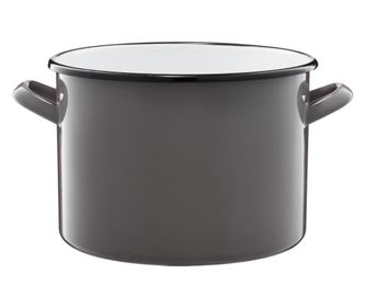 Oala emailata EMALIA OLKUSZ, 24cm, 7L, gri