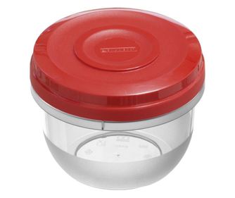 Caserola cu capac rosu 0.5L, AMBITION Smart