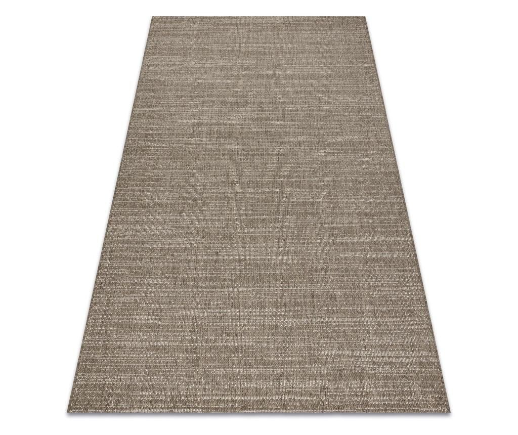 FLOORLUX Sisal-Look Braided Rug 20389 Taupe/Champagne Melange 240x330 cm