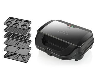 Sandwich-maker 6 in 1, ETA Sorento Plus 5151, 900 W, otel inoxidabil, 6 tipuri de placi detasabile
