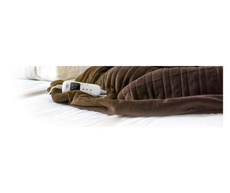 Patura cu incalzire electrica GALLET CCH130, 160X130cm, 120W,maro, 9 niveluri de temperatura
