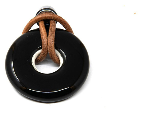 Buton pentru mobila Simit Ceramic negru mat
