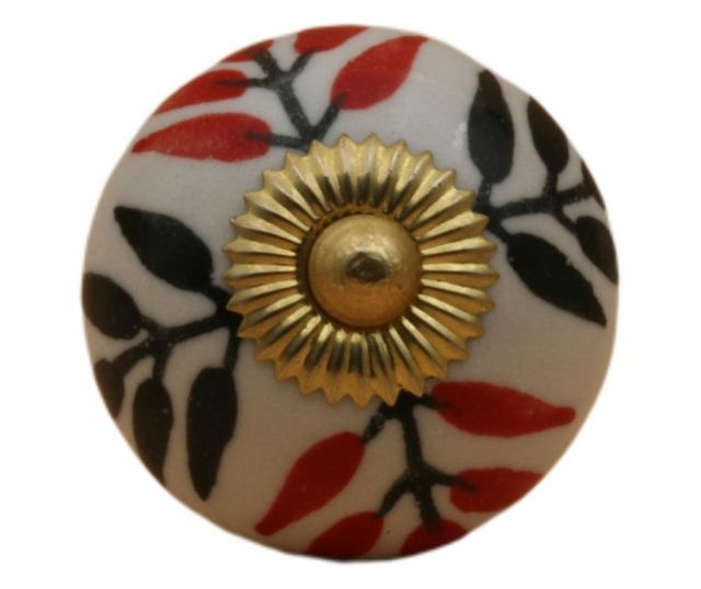 Vintage collection Kézzel festett vintage stílusú porcelán bútorgomb.