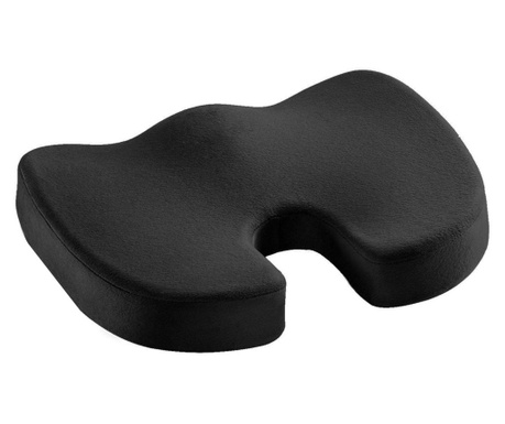 Perna ortopedica pentru sezut, betterseat, perna in forma de u pentru o postura corecta, negru, ej-products