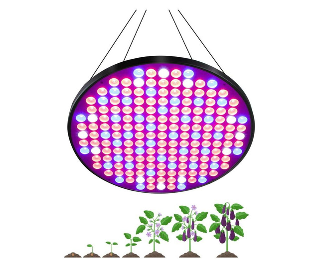 Lampa led slim 50w , sistem de agatare, pentru cresterea plantelor in interior, 177 LED-uri