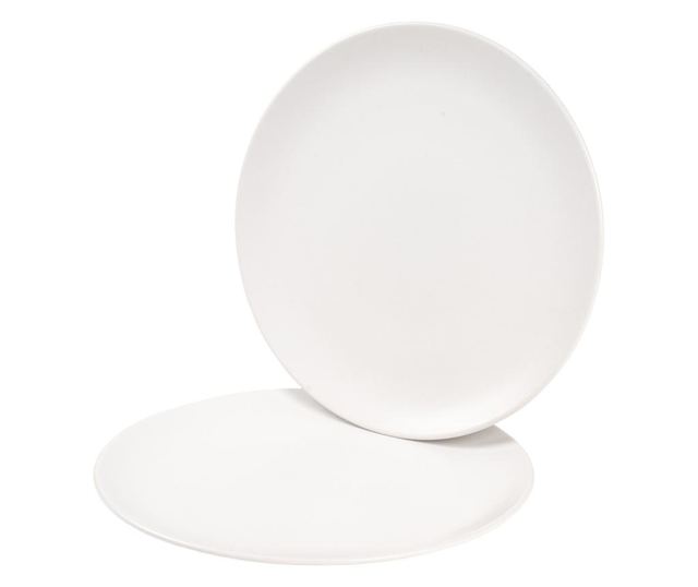 Set 6 farfurii desert, cesiro, 21 cm, alb arctic mat