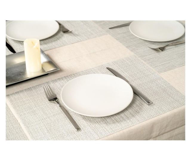 Set 6 farfurii desert, cesiro, 21 cm, alb arctic mat