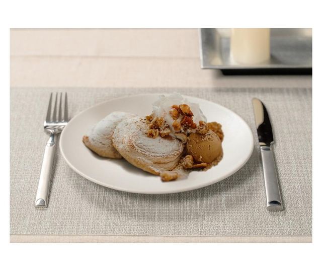 Set 6 farfurii desert, cesiro, 21 cm, alb arctic mat