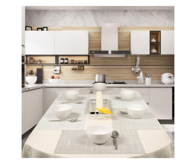 Set 6 boluri, cesiro, 600 ml, alb arctic mat