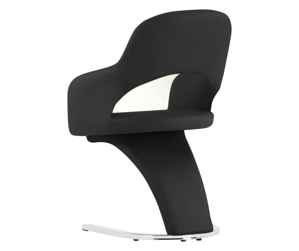 Scaun de sufragerie emma 2 buc, negru - 7