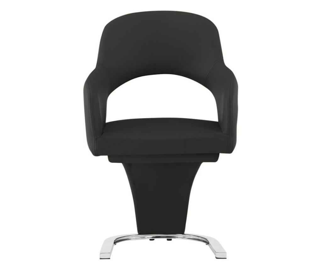 Scaun de sufragerie emma 2 buc, negru - 8