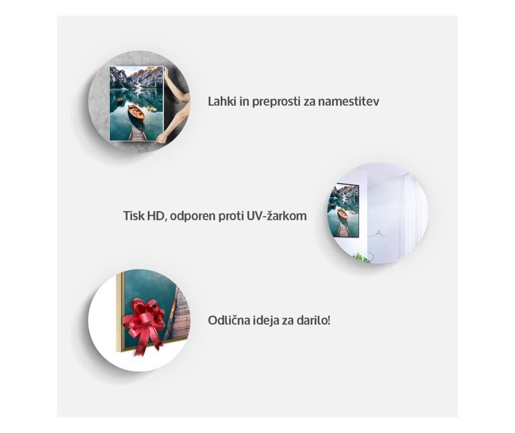 Plakat Artgeist - Perfectly Divided - Zlat okvir s passe-partout - 30 x 45 cm - 9