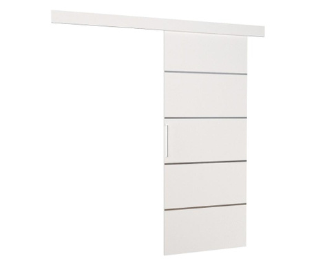 Usa glisanta Hard Furniture, Tony, placaj laminat, 86x3x205 cm, alb