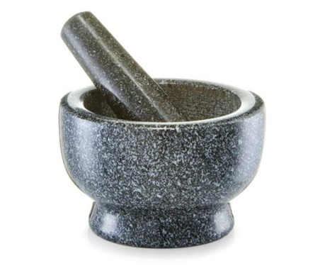 Mojar cu pistil Zeller, granit, 13x8 cm, gri