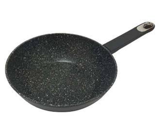 Tigaie wok Carl Schmidt Sohn-Marburg+, aluminiu, 24x7 cm, negru