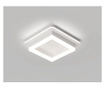 Lustra led f567pa patrat, lumina calda/neutra/rece, alb  25 X 25 cm