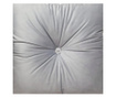 Perna decorativa, catifea premium, gri deschis, 45/45 cm, Fashion Story Home