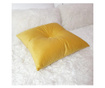 Perna decorativa, catifea premium, galben, 45/45 cm, Fashion Story Home