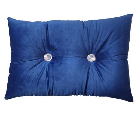 Perna decorativa, catifea premium, albastru regal, 30/45 cm, Fashion Story Home