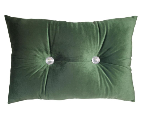 Perna decorativa, catifea premium, verde pin, 30/45 cm, Fashion Story Home