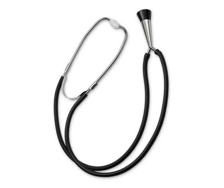 Stetoscop obstretical little doctor ld prof iv, forma de clopot, 2 tuburi, lungime tub 56 cm, negru/inox  21x10 cm