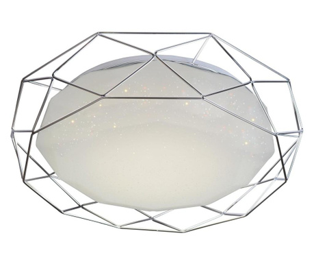 RESIGILAT Plafoniera Candellux Lighting, Sven Chrome, otel, gri argintiu, 43x43x8 cm