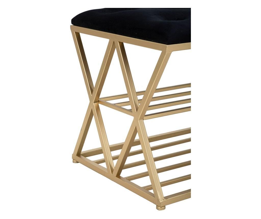 Klupica s policom za obuću cm 120x40x45 - 2