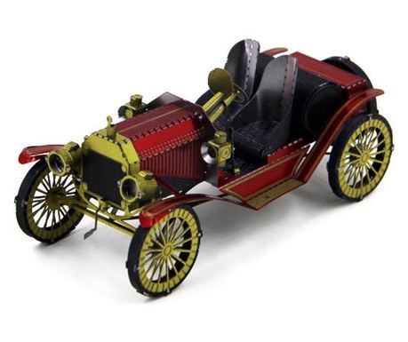 Nano puzzle metalic, 3d, rovezone, educativ, color, model masina de epoca