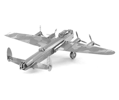 Nano puzzle 3d, metalic, educativ, model avion lancaster bomber