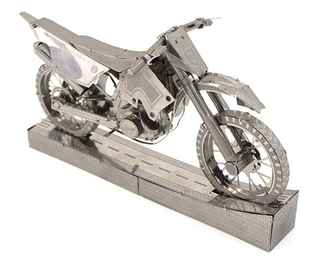 Nano puzzle metalic, 3d, rovezone, educativ, model motocicleta offroad