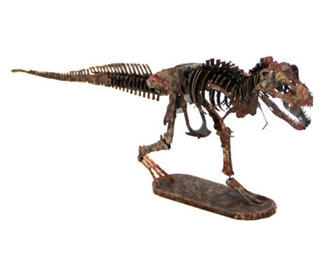 Nano puzzle metalic, 3d, rovezone, educativ, color, model schelet dinozaur t-rex
