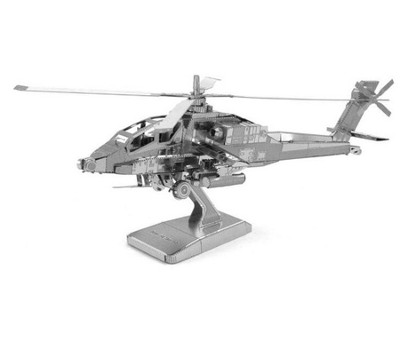 Nano puzzle 3d, metalic, educativ, elicopter, ah64 apache