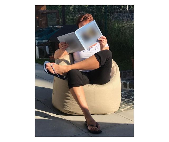 FOTOLIU BEANBAG DE GRADINA BEJ 70X80