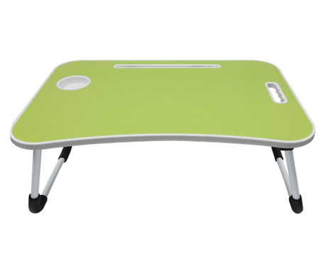 Masa pentru laptop mmb, plianta, verde, 60 x 40 x 27 cm