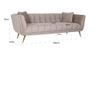 Sofa Huxley Richmond S5126 KHAKI VELVET