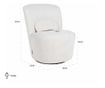 Fotelja Letitia Richmond S5129 WHITE BOUCL