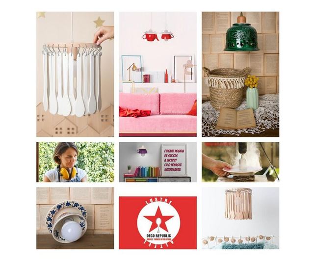 Pendul Afternoon tea E27, 1x60W, bol de supa + farfurie ceramica, galben