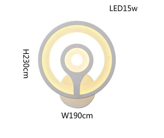 Aplica LED RFAN, Model K17-1, 3 Tipuri de Lumina, 35W, Alb