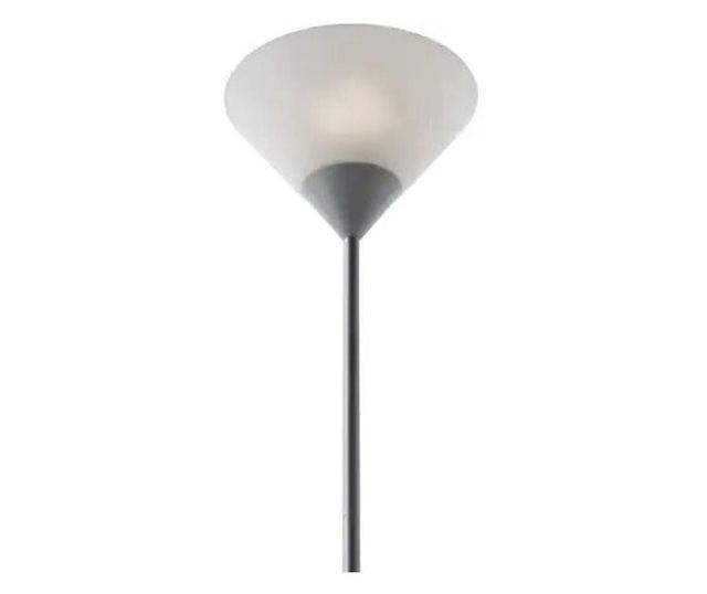 Lampadar Veioza cu 2 Brate Fix si Flexibil, Otel/Plastic Polietilenic, Alb/Gri, Inaltime 178 cm