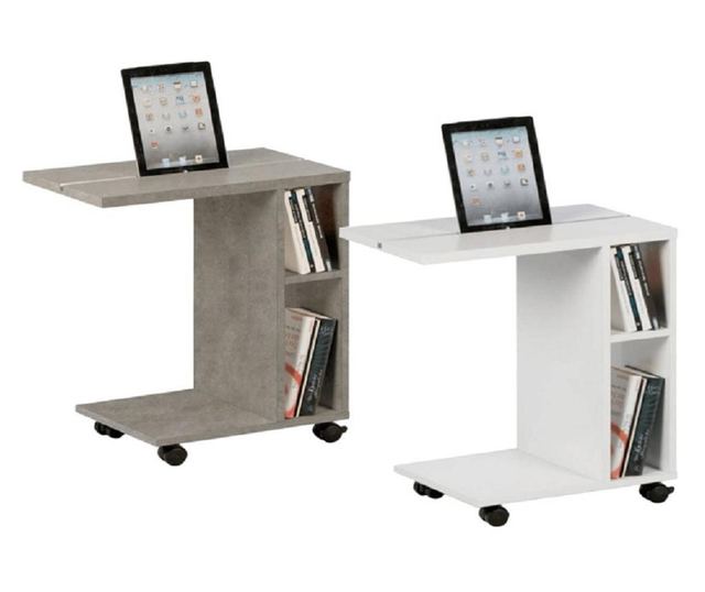 Niden fehér mdf asztal 40x24x50 cm