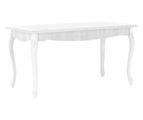 Vilar jedilna miza iz bele lesene mdf 146x76x76 cm