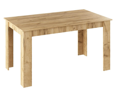 Bledo rjava laminatna miza iz hrastovega lesa General 140x80x75 cm