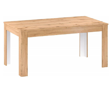Raztegljiva miza iz rjavega mdf apalaškega hrasta Pusan 200x90x77 cm