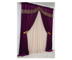 2 függöny készlet, lila bársonypalásttal, rejansa, uni, átlátszatlan, 280x250 cm