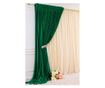 Draperie din catifea, verde smarald, cu rejansa, uni , opaca, 140x250